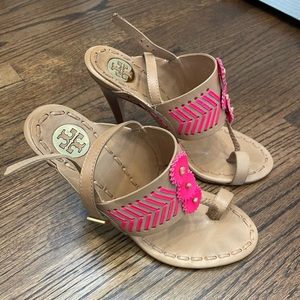 Tory Burch Summer Heels, 7.5